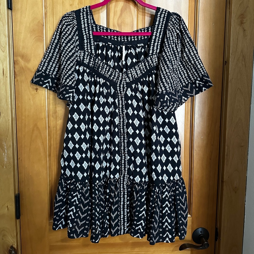 Free People Hearts Desired Printed Mini Dress